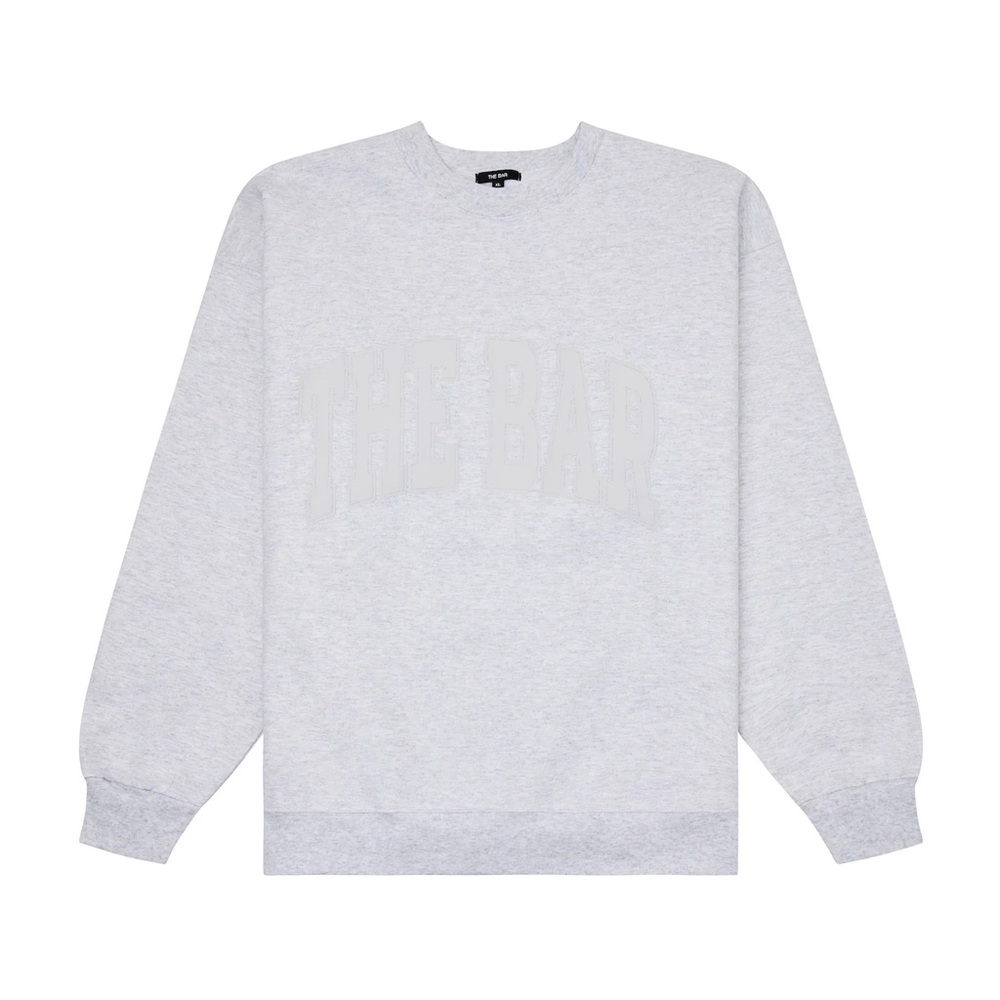 The Bar Varsity Sweatshirt in Heather Grey